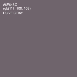 #6F646C - Dove Gray Color Image
